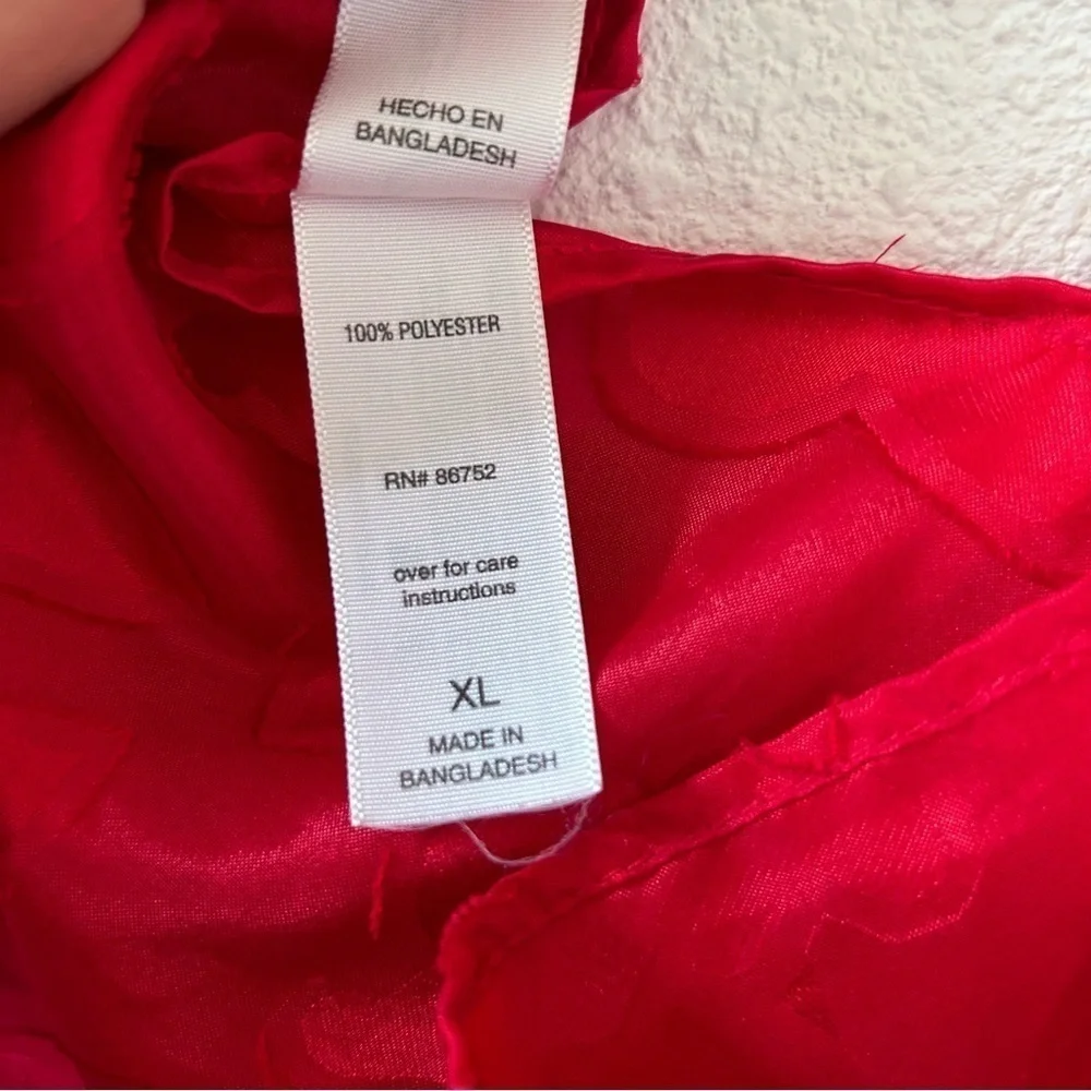 Secret Treasures Women’s Slip Cami XL Red Hearts Intimate Date Sexy Feminine